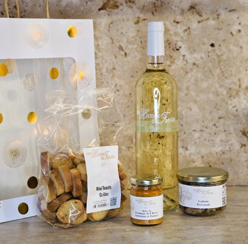 Panier salé avec Vin - Le Fréjusiens Blanc