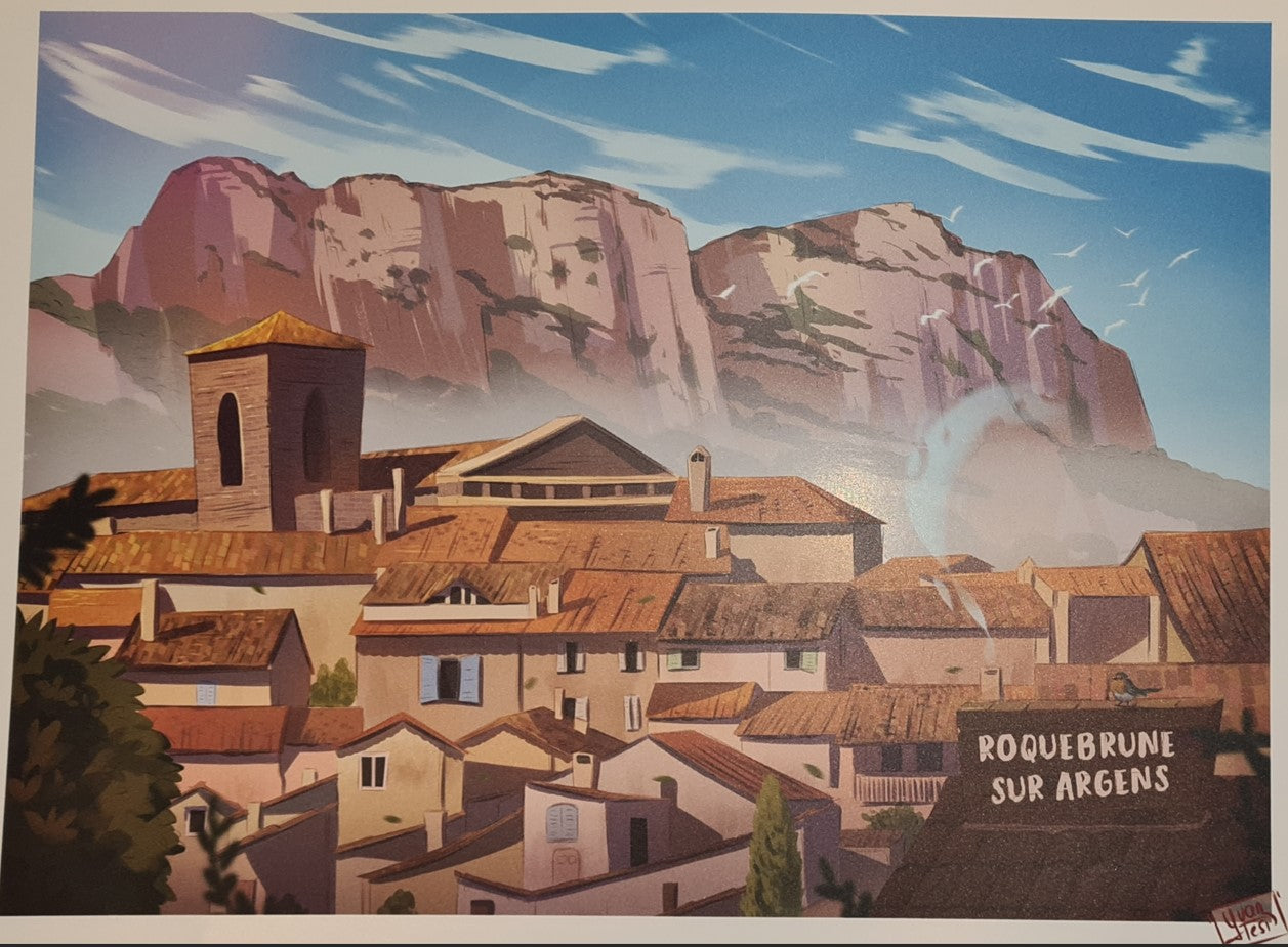 Affiche "Rocher de Roquebrune"