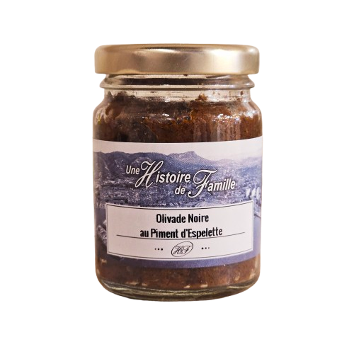 Olivade Noire au Piment d'Espelette