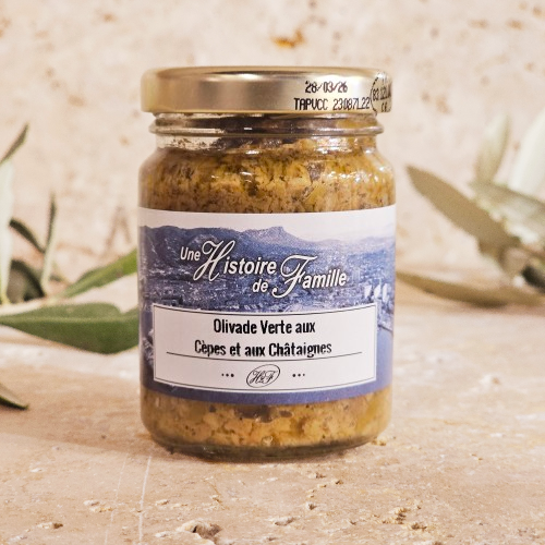 Olivade Verte aux Cèpes et aux Châtaignes