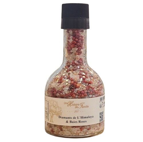 Sel Rose d'Himalaya et Baies Roses Empilable