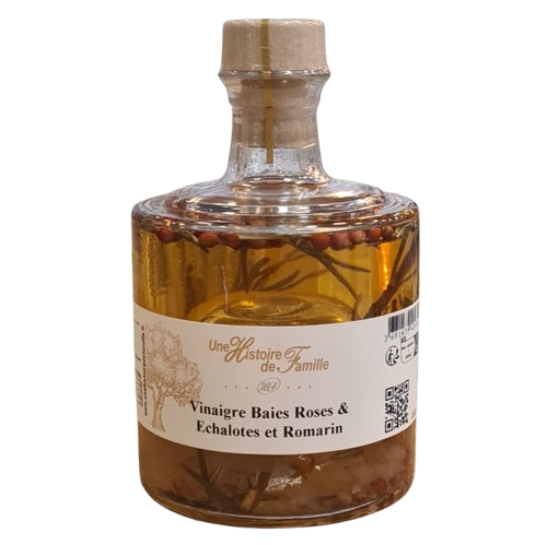 Vinaigre Baies Roses, Echalotes et Romarin Empilable