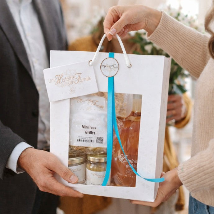 Panier gourmand artisanal pour dire merci en début d'année avec produits français