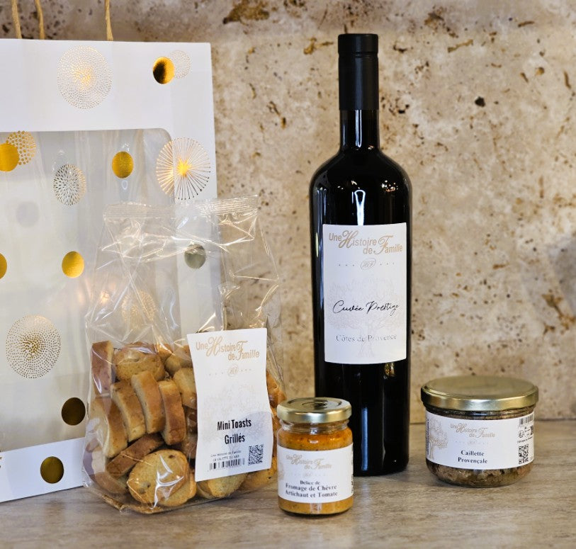 Panier salé avec Vin - Le Fréjusiens Rouge