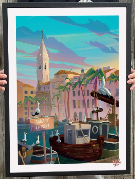 Affiche "Port de Sanary"
