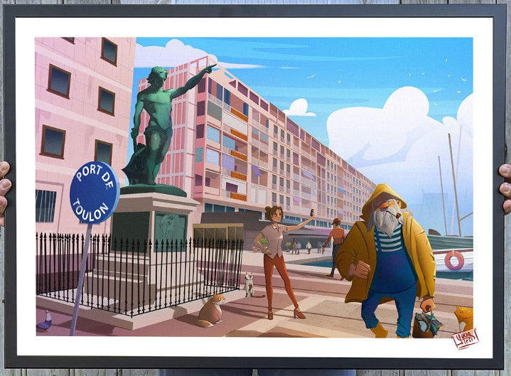 Affiche "Port de Toulon"