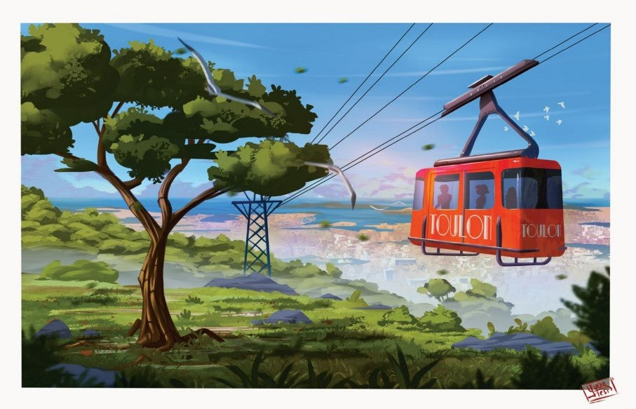 Affiche "Téléphérique de Toulon"