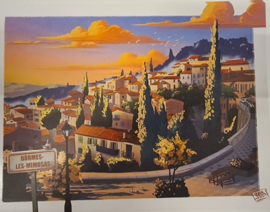 Affiche "Bormes les Mimosas"