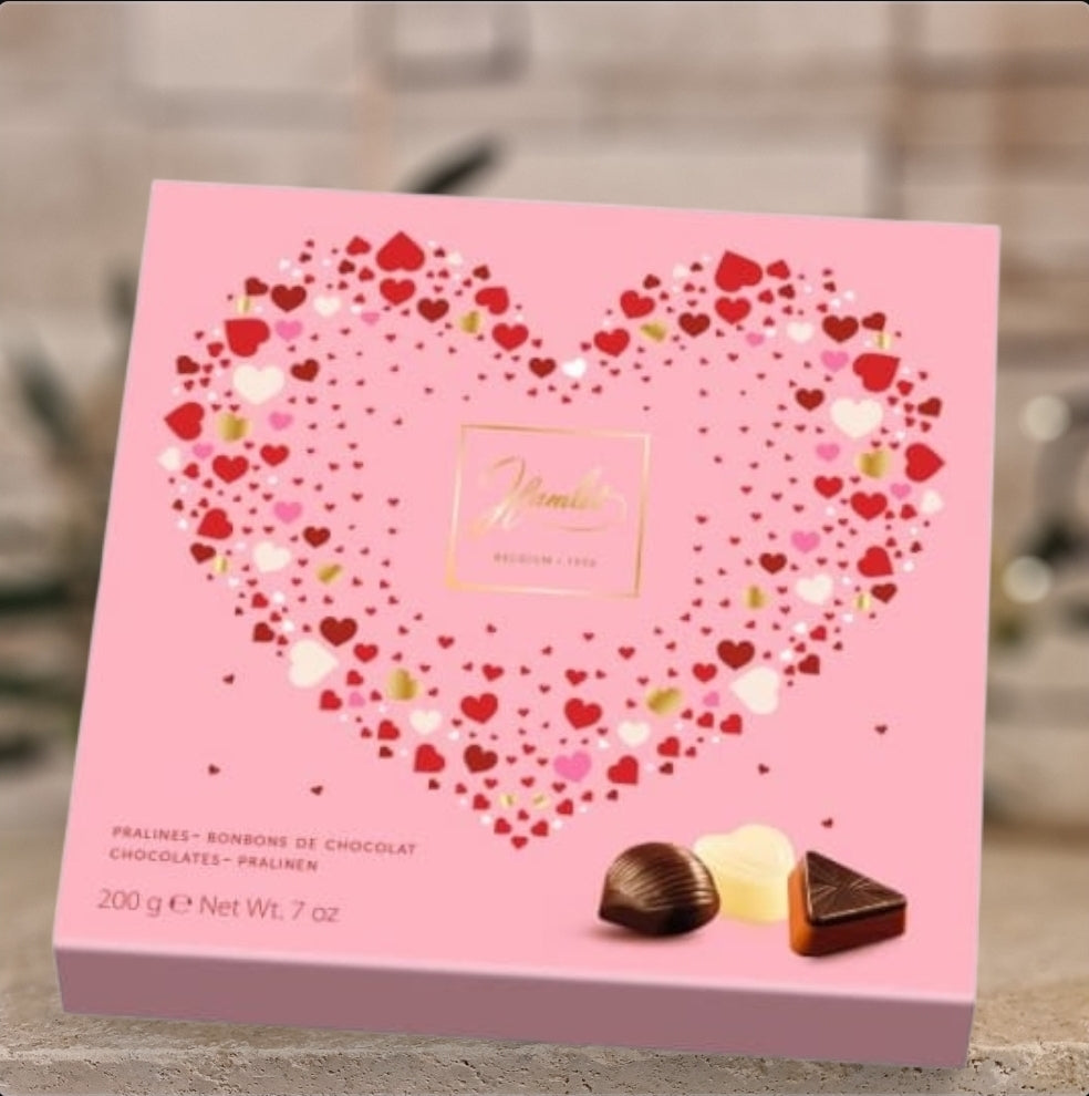 Boite chocolat coeur 200g