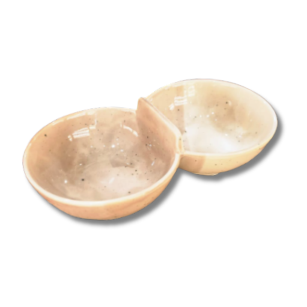 Plat 2 Bols – Beige Taupe