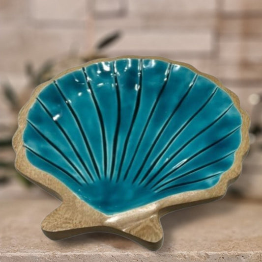 Coupelle décorative bois emmaillé Coquillage