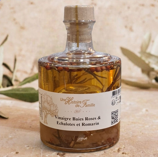 Vinaigre Baies Roses, Echalotes et Romarin Empilable