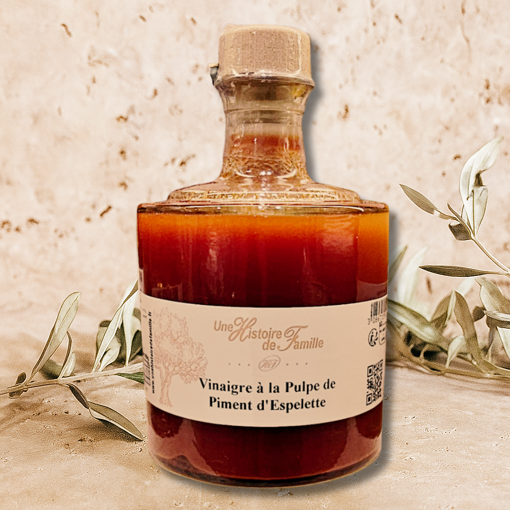 Vinaigre à la Pulpe de Piment d'Espelette
