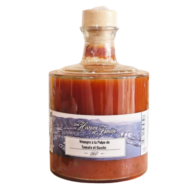 Vinaigre à la pulpe de Tomate et Basilic