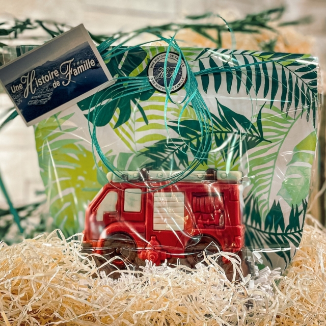 Camion de pompier - chocolat LAIT