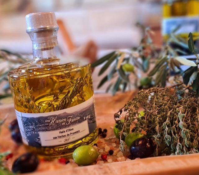 Huile d\'olive aux Herbes de Provence Empilable