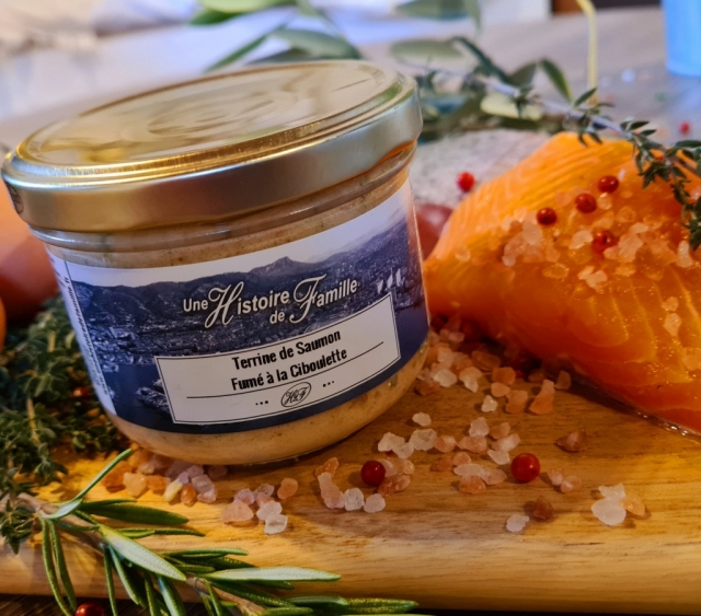 Terrine de Saumon fum  la Ciboulette